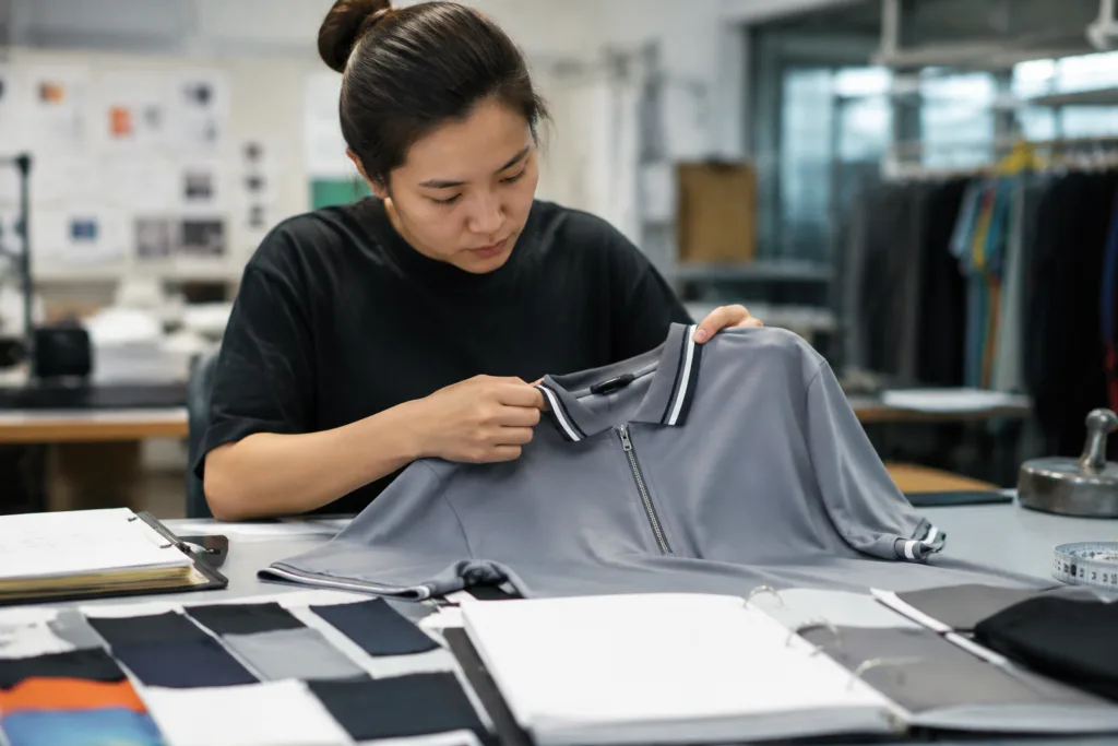 performance polo shirt placket sampling performance polo shirt placket sampling