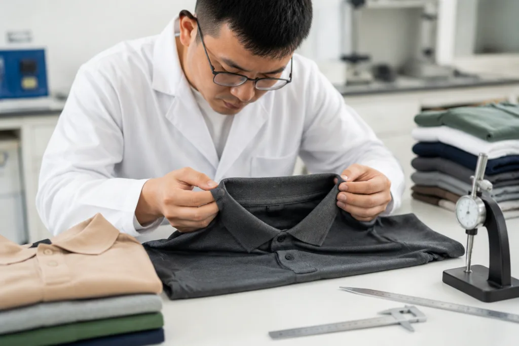 polo collar wash testing polo collar wash testing