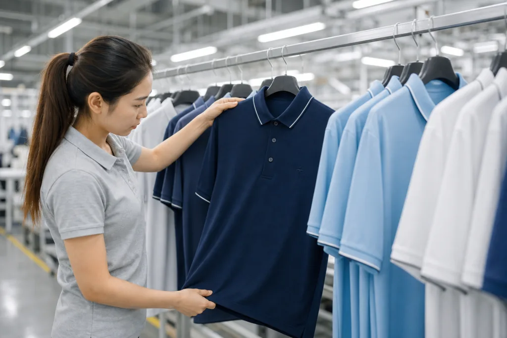 golf polo quality control golf polo quality control