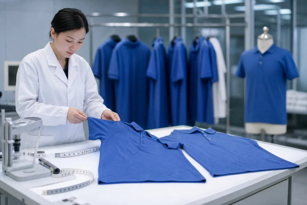 measuring polo shirt wash test results measuring polo shirt wash test results