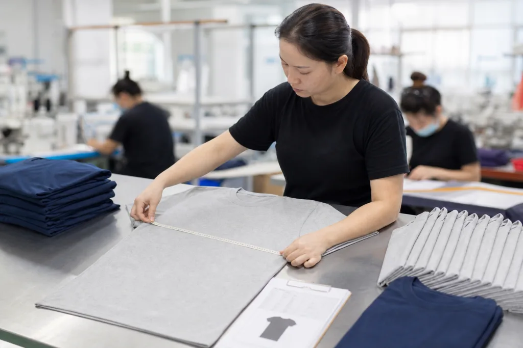 custom tshirt reorder consistency size check