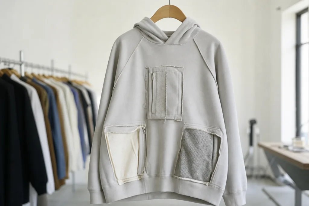 hoodie sampling pocket construction hoodie sampling pocket construction