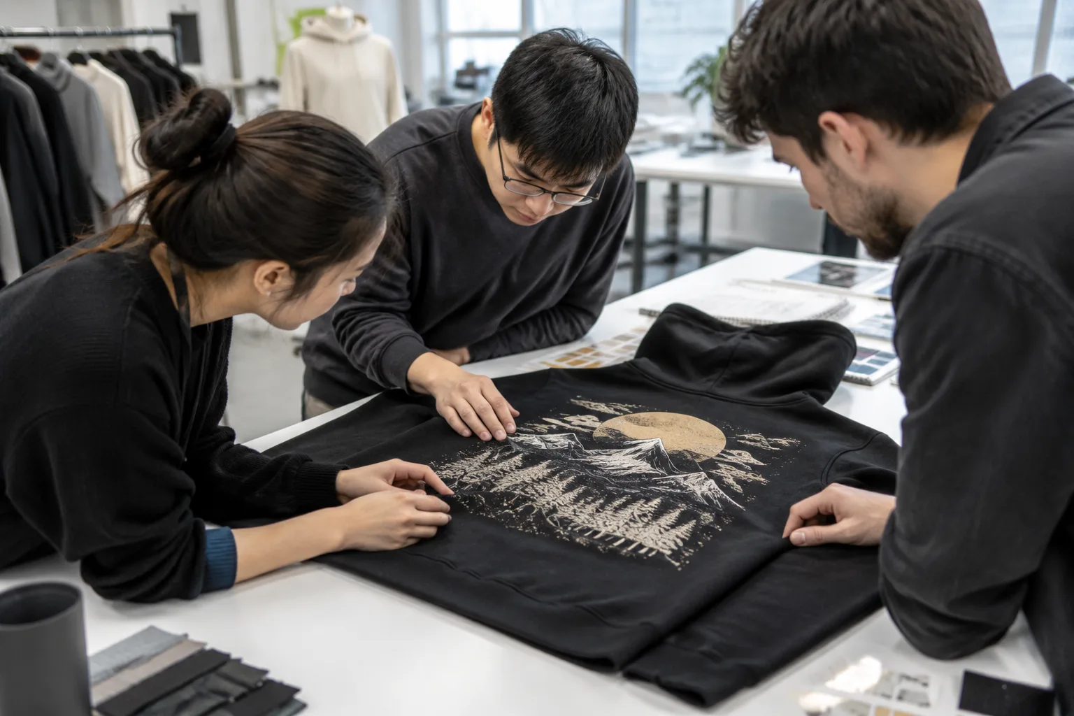 hoodie print cracking case study sample review of a large back print hoodie