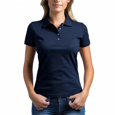 navy blue polo shirt b