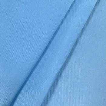 Blue fabric texture close-up.