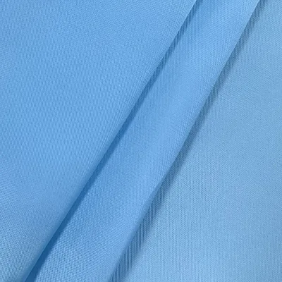 Blue fabric texture close-up.